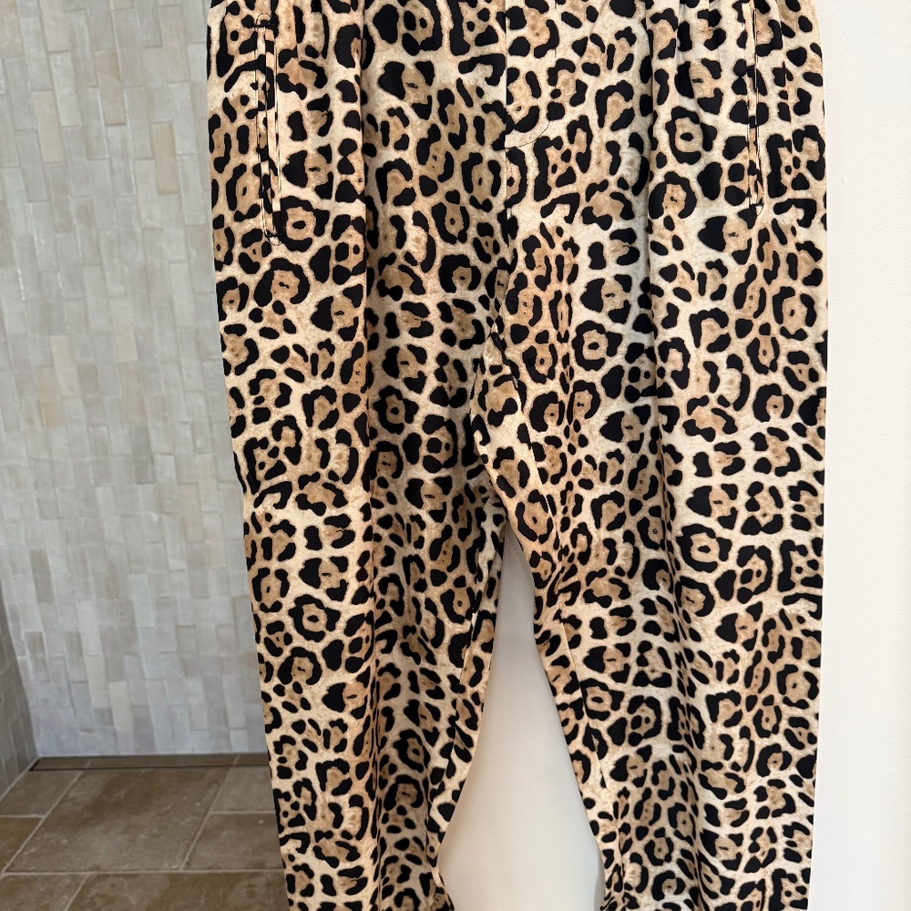Leopard track pant